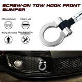 Silver Track JDM Style Aluminum Tow Hook For BMW 2 3 4 Series Mini Cooper F55 R60
