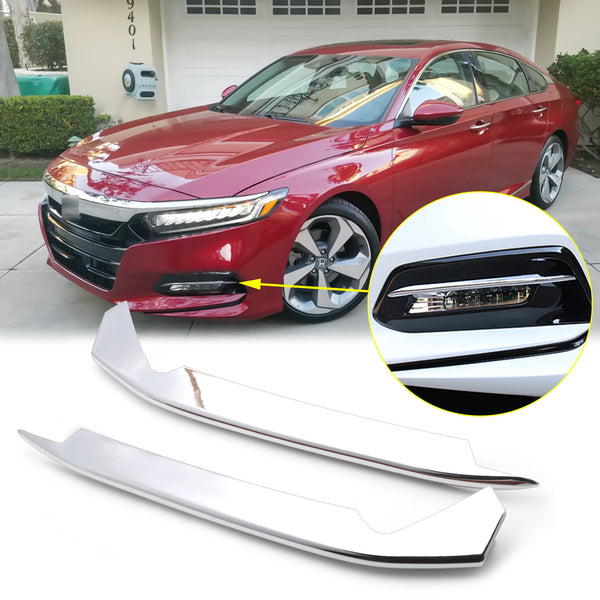 ABS Chrome / Carbon Fiber Style Front Fog Light Cover Trim Fog