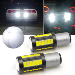 6000K White LED 1157 Backup Reverse Light Bulbs for Chevy Corvette C5 1997-2004