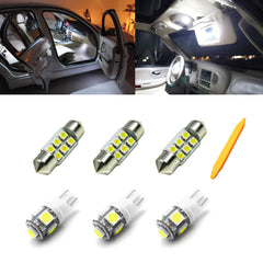 6Pcs White LED Interior Lights Package Kit for Subaru Impreza WRX STI 2004-2018
