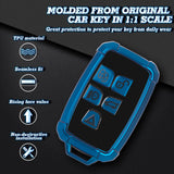 Iron Armor Style Blue Full Cover Remote Key Fob Cover For Range Rover 2013-2017