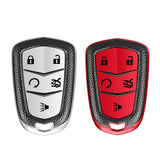 White Soft Anti-dust Remote Smart Key Fob Shell Case For Cadillac CT6 2016-2019