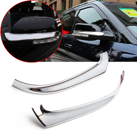 for Ford Explorer 2013-2018 Rear View Side Door Mirror Strip Trim Cover ABS Chrome