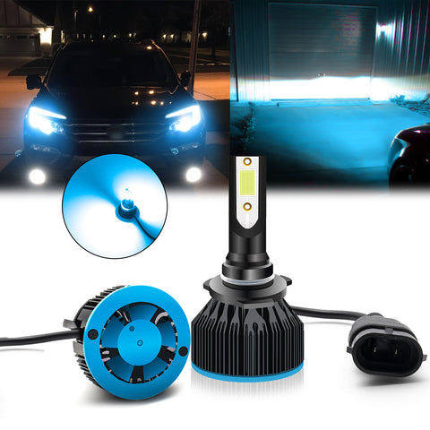 8000K Ice Blue LED Headlight Bulb All-in-One Conversion High Low