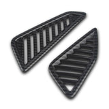 Carbon Fiber Texture Dashboard Front AC Air Outlet Trim For Toyota Corolla Cross