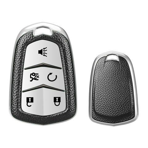 White Soft Anti-dust Remote Smart Key Fob Shell Case For Cadillac CT6 2016-2019