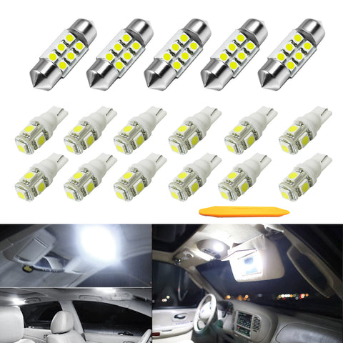17pcs Interior Light Premium Package Full Kit LED Bulbs For Toyota 4Runner 03-19