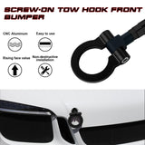 Black Track Racing Style Aluminum Tow Hook For Porsche Carrera 911 991 2014-up