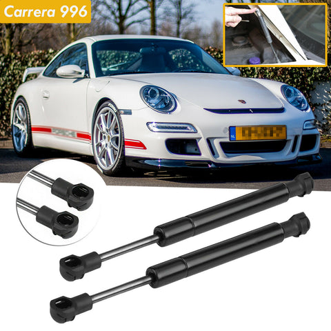 2pcs Front Hood Lift Supports Struts Gas Cylinder for Porsche 911 1999-2005 (996)