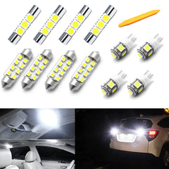 12pcs White Interior LED Lights Package kit Fit For Chevy Silverado 2007-2013