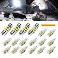 18x White LED Light Interior Package Kit for Infiniti FX35 FX37 FX50 QX70 09-19