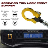 Set Anodized Alloy Gold Track Racing Style Tow Hook For Audi A4/S4 B8 2008-2019