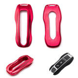 Red Smart Key FOB Cover Shell Holder For Porsche Panamera Cayenne G2 Remote Key