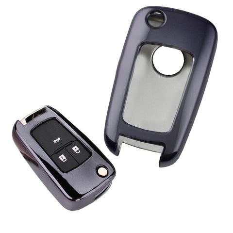 Smart Remote Key Soft Fob Cover Case For Chevy Chevrolet Cruze Malibu[Black\Blue\Red\Rose Gold\Silver]
