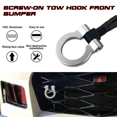 Silver Track Racing JDM Style CNC Aluminum Tow Hook For Chevrolet Camaro 2016-up