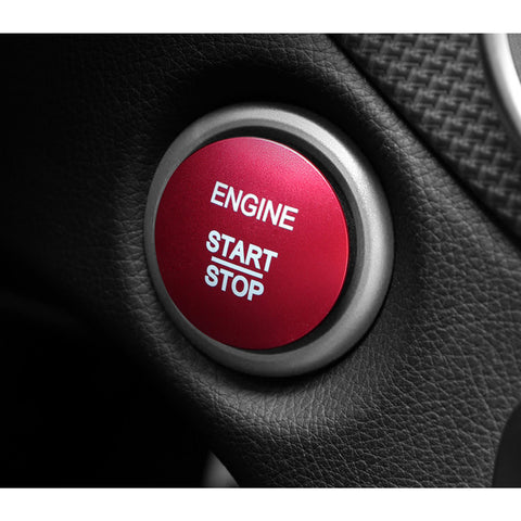 Red Alloy Engine Start/Stop Push Button Decor Cover For Mercedes Benz GLA GLC 1x