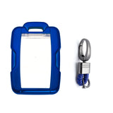 Blue TPU 360° Protection Remote Key Cover w/Keychain For Chevy Silverado GMC Sierra 2014-up