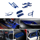 Blue Console Stripe AC Air Vent Handle Bowl Gear Panel Cover For Camry 2018-up