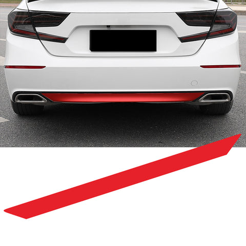 Red Vinyl Rear Bumper Lower Lip Molding Trim Sticker Decal for Honda Accord 2018 2019