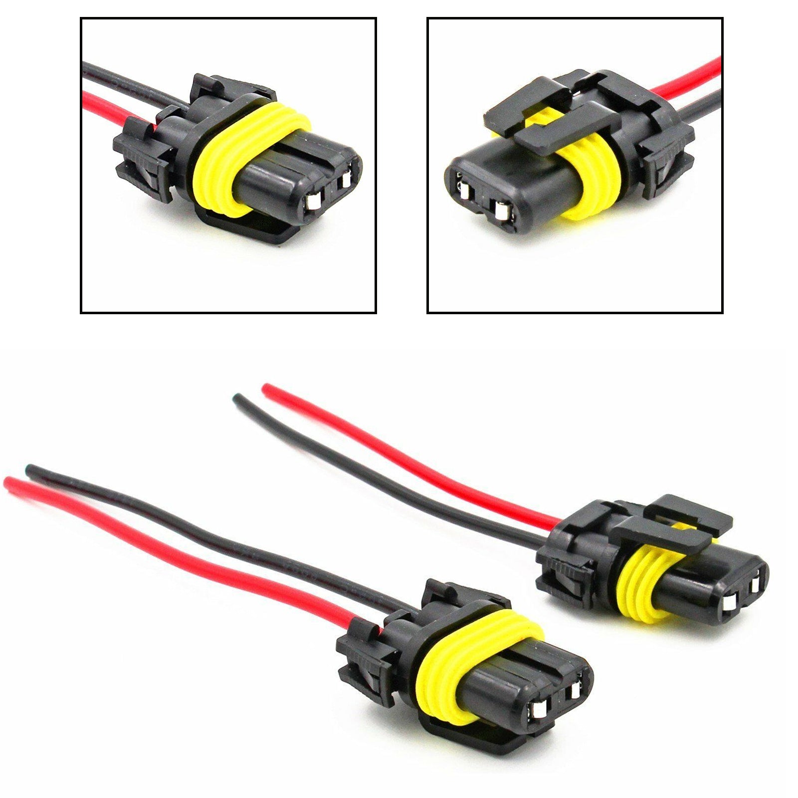  Xotic Tech 2pcs H15 LED Fog Light Bulbs Load Resistor  Anti-Flicker Error Free Wiring Adapter Decorders Plug and Play : Automotive