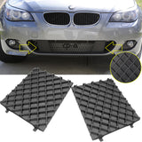 2pcs Front Bumper Cover Lower Mesh Grille Trim for BMW E60 E61 5 Series 2004-2010 M-sport Package Grille