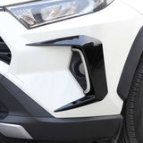 Front Fog Light Ring Protector Frame Cover Trim Compatible with Toyota RAV4 2019-2024, Glossy Black