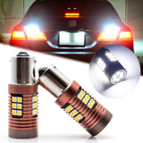 2x 30-SMD LED 1156 BA15S Bulb for Brake Tail Stop Light Front Rear Turn Signal Lamp Parking Backup Reverse Light DRL Error Free