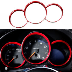 Dashboard Instrument Console Display Decor Ring for Porsche Macan 2014-2017 Red/ Blue/ Silver