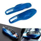 Blue Smart Key Cover Shell Holder Case for Porsche Cayenne Panamera Macan 911