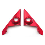 Interior Front Door Stereo Speaker A-Pillar Cover Trim Accessories for Honda Civic 10th Gen 2016 2017 2018 2019 2020 - Red (2pcs)