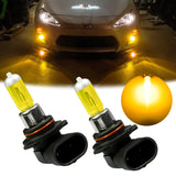2Pcs Driving Fog Light Bulbs Kit 9006 HB4 Halogen Replacement 3000K Bright Amber