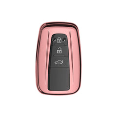 Pink Smart Keyless Remote TPU Case For Toyota Camry,Prius,C-HR,86 etc 2017/18+