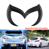 Evil M Emblem Logo Badge Decal for Mazda3 6 Mazdaspeed CX 3 5 MX-5 Miata[Chrome/Matte Black/Red/Gold]
