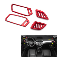 for Honda Accord 2018 2019 Dashboard Air Vent AC Outlet Cover Frame Trim, Red Interior Decoration