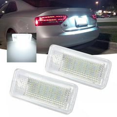 No Error Canbus 6000K White LED License Plate Light Lamp For Audi A4 A3 8P A6 Q7