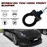 JDM Black Sport Racing Style Aluminum Tow Hook for Infiniti G37 FX35 FX45 FX50