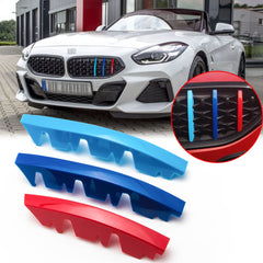 3pcs M-performance M-colored Grille Kidney Insert Trims Stripe Cover for BMW G29 Z4 2019-up (13 beam bars)