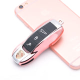 Pink Remote Key Hard Shell Cover For Porsche Cayenne Boxster Panamera Macan 911