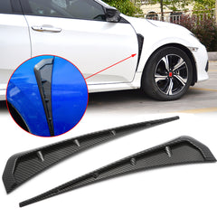 for Honda Civic 10th Gen 2016-2020 Side Fender Vent Cover, ABS Carbon Fiber Add-on Type-R Style Car Front Fender Vent Air Wing Cover Trim