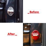 Door Lock Latches Buckle Protection Cover, Stainless Steel, Compatible with Honda  Accord 2007-up(Red)