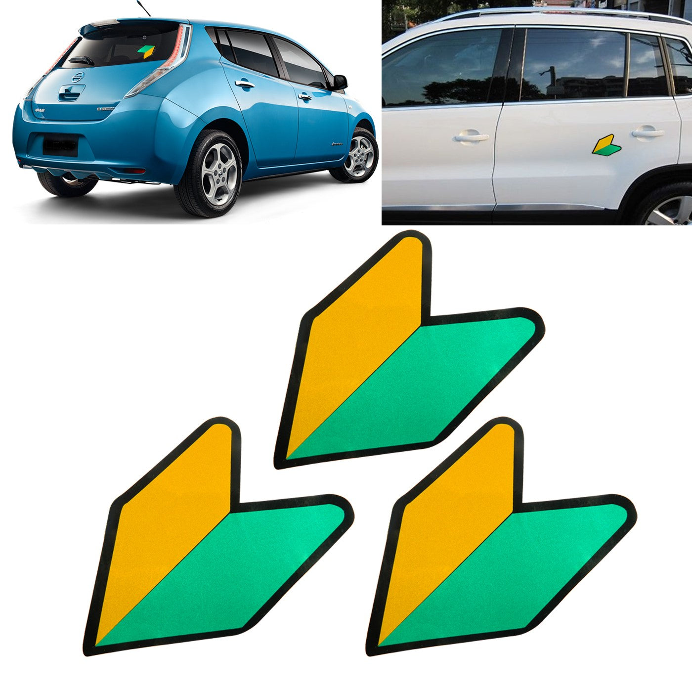thumbnail image 2 of JDM Wakaba Leaf Japanese Car Sticker - Gloss Finish (Multiple Colors) | Drift GTR 2 of 2