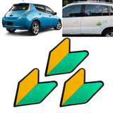 Yellow/Green JDM Japan Wakaba Leaf Pre-Cut Car Bumper Body Vinyl Decal Stickers