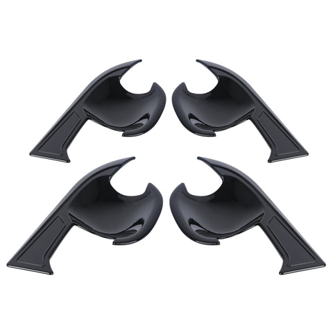 Door Handle Bowl Moulding Cover Trim Compatible with Toyota RAV4 2019-2024, Glossy Black (4pcs)