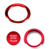 Red Start Stop Button Steering Wheel Logo Ring Cover For BMW 1 2 3 4 Series X1