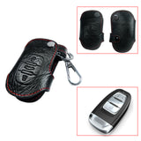 Car Key Leather Fob Remote Cover Case Protector Keyless Jacket Suit with Key Chain for Audi A4 A3 A5 A6 TT