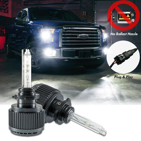 HID Headlight Replacement Bulb - 9005 Xenon White - Direct Fit 2015+ Ford F150 Halogen Light