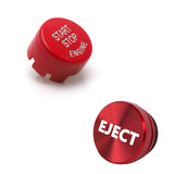 Red Engine Start + Cigarette Lighter Eject Button Trim For BMW F20 w/OFF Button