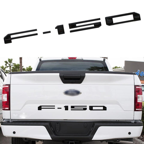 F-150 Letter Decal Tailgate Die-Cut Insert Vinyl Sticker for Ford F-150 2018-up Matte Black/ Glossy Red/ Brushed Silver/ Brushed Gold