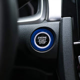 Sport Blue Engine Start Button Ring Decor Cover Trim For Honda Civic Accord 10th