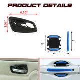 Set Inner + Exterior Door Handle Bowl Cover Trim For BMW 3 Series E90/E91 Sedan